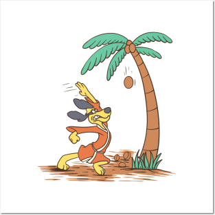 Hong Kong Phooey - Karate Dropping Coconuts Posters and Art